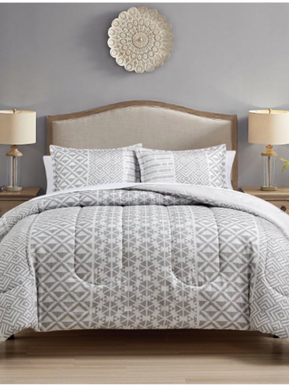 Sunham Willa 3-Pc. Comforter Set, Tan
